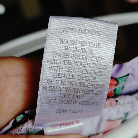 SO Watermelon Pajama Shorts Sleeping Boxer Fluttery Flowy Lightweight 100% Rayon - Picture 3 of 3